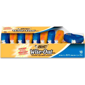 Wite-Out EZ Correct Correction Tape, 1/6 in x 400 in, White, 10/Box
