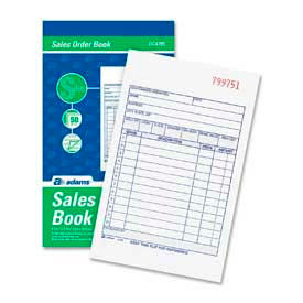 Sales Order Book, 3-Part, Carbonless, 4-3/16" X 7-3/16", 50 Forms