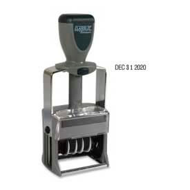 Classix Self-Inking Date Stamp, 10-Year Date Band, Black