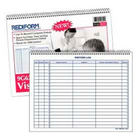 Visitors Log Book, 1000 Entries, 11" x 8-1/2", White