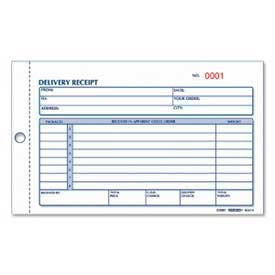Delivery Receipt Book, 2-Part, Carbonless, 4-1/4" x 6-3/8", 50 Sets/Book