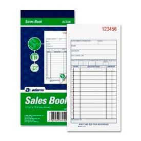 Sales Order Book, 2-Part, Carbonless, 3-11/32" x 7-3/16", 50 Sets/Pad