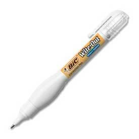 Shake 'n Squeeze Correctable Pen, Needle Point Tip, 8 ml, White