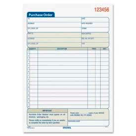 Purchase Order Book, 2-Part, Carbonless, 5-9/16" x 8-7/16", 50 Sets/Book