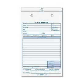 Job Work Order Book, 2-Part, Carbonless, 5-1/2" x 8-1/2", 50 Sets/Book
