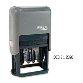 Classix Self-Inking Date Stamp, 4-Year Date Band, Black