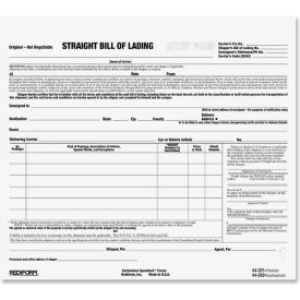 Bill of Lading Snap-A-Way, 3-Part, Carbonless, 8-1/2" x 7", 250 Sets/Pack