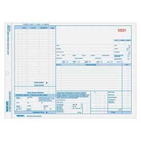 Auto Repair Order Form, 3-Part, Carbonless, 8-1/2" x 11", 50 Sets/Pack