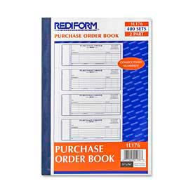 Purchase Order Book, 2-Part, Carbonless, 2-3/4" x 7", 400 Sets/Book