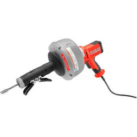 K-45AF Autofeed Drain Cleaner with Bulb Auger, 25'L x 5/16"W Cable