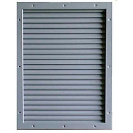 Door Louver Kit, Galvannealed Steel, 24"W X 24"H