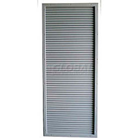 Door Louver Kit, Galvannealed Steel, 20"W X 12"H