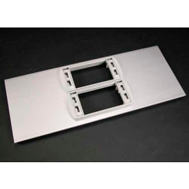 Dual Low Profile Bezel Cover Plate, Includes 2 Bezels, 12"L