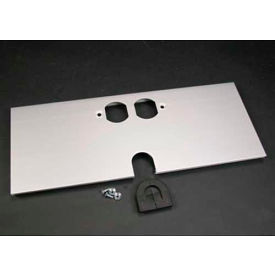 Duplex Receptacle & Mousehole Plate, 12"L