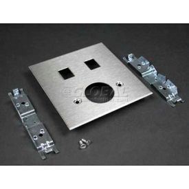 Single Receptacle & Modular Jack Cover, 4-3/4"L