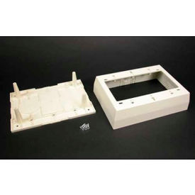 Wiremold 3-Gang Device Box, Fog White, 4-3/4"L