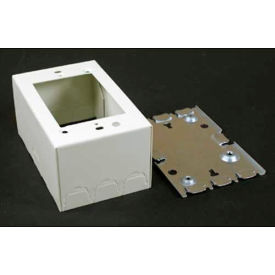 1-Gang Extra Deep Switch & Receptacle Box, White, 4-5/8"L