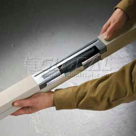 Two Channel Pole, 8" Removable Communications Cover with Knockouts, 15'5" Length