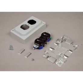 Duplex Receptacle Box & Cover 15A, 125V, 5-1/16"L
