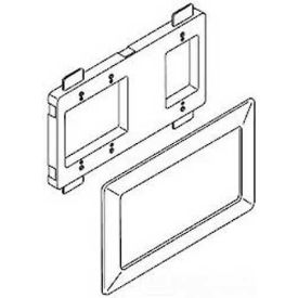 Open Architecture Device Mounting Bracket & Trim Ring, White, 11-1/4"L
