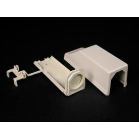 Entrance End Fitting For 400 And 800 Series, White, 4-1/2"L
