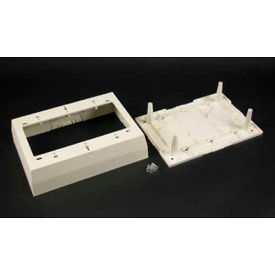3-Gang Deep Device Box, White, 4-3/4"L