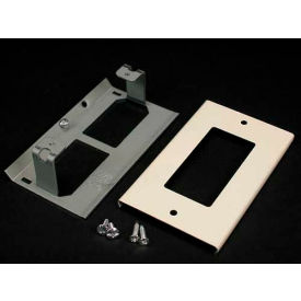 Wiremold Rectangular Receptacle Cover, Gray, 4-1/2"L