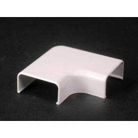 90° Flat Elbow, White, 2-3/4"L