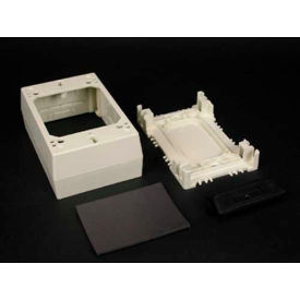 1-Gang Magnetic-Back Box With Grommet, White, 4-3/4"L
