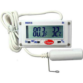 Mini Rectangular Temp & Humidity Panel Thermometer