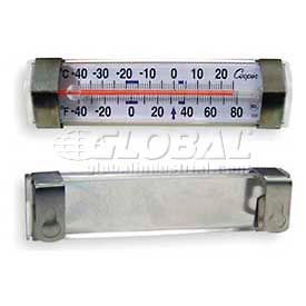 Refrigerator/Freezer Thermometer, Horizontal Glass Tube - Min Qty 17
