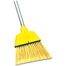 9" Wide Angle Broom with 47" Steel Handle, Yellow