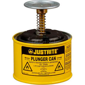 Plunger Can, 1-Pint, Yellow