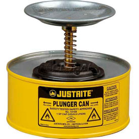 Plunger Can, 1-Quart, Yellow