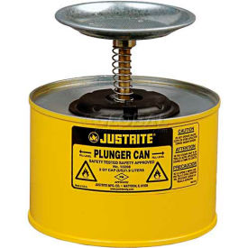 Plunger Can, 2-Quart, Yellow