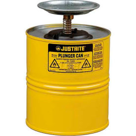 Plunger Can, 1-Gallon, Yellow