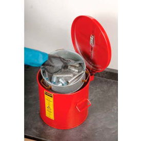 Wash Tank, 3-1/2-Gallon, w/ Basket, Red