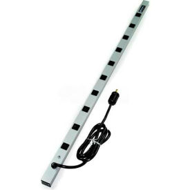 CabinetMATE Power Strip, 10 Outlets, 15A, 6' Cord