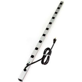 CabinetMATE Power Strip, 10 Outlets, 20A, 15' Cord