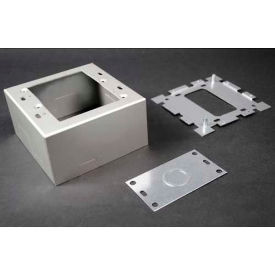 Deep Switch & Receptacle Box, 2-Gang, 120V, 15A, 4-5/8"L