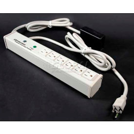 Surge Protected Power Strip with Remote Switch, 6 Outlets, 15A, 3kA, 6' Cord