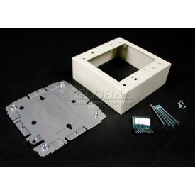 Switch & Receptacle Box, 2-Gang, 125V, 15A, 4-3/4"L