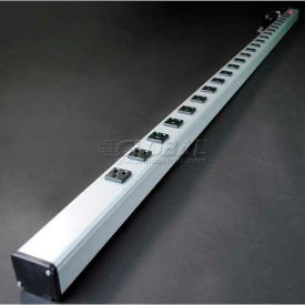 Power Strip with Lighted Switch, 24 Outlets, 15A, 15' Cord
