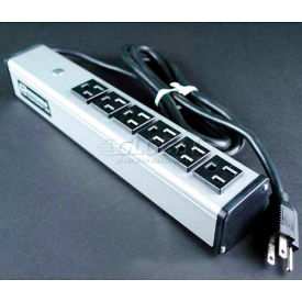 6 Outlet Power Strip, 15A, 15' Cord