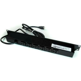 Rack Mount Surge Protected Power Strip, 6 Outlets, 15A, 3kA, 15' Cord