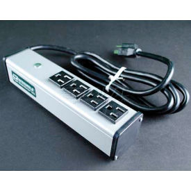 Power Strip, 4 Outlets, 15A, 6' Cord