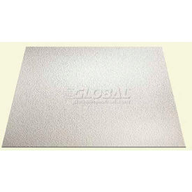 Stucco Pro Ceiling Panel, Waterproof & Washable, 2'L X 2'W, White - 12/Case