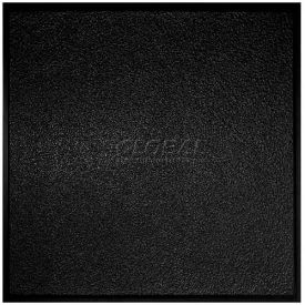 Stucco Revealed Edge PVC Ceiling Tile, 2'L X 2'W, Satin Black - 12/Case