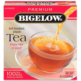 Premium Blend Tea, Black Tea, Single Cup Bags, 100/Box