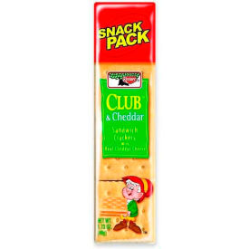Sandwich Crackers, Club and Cheddar, 1.8 Oz, 12/Box